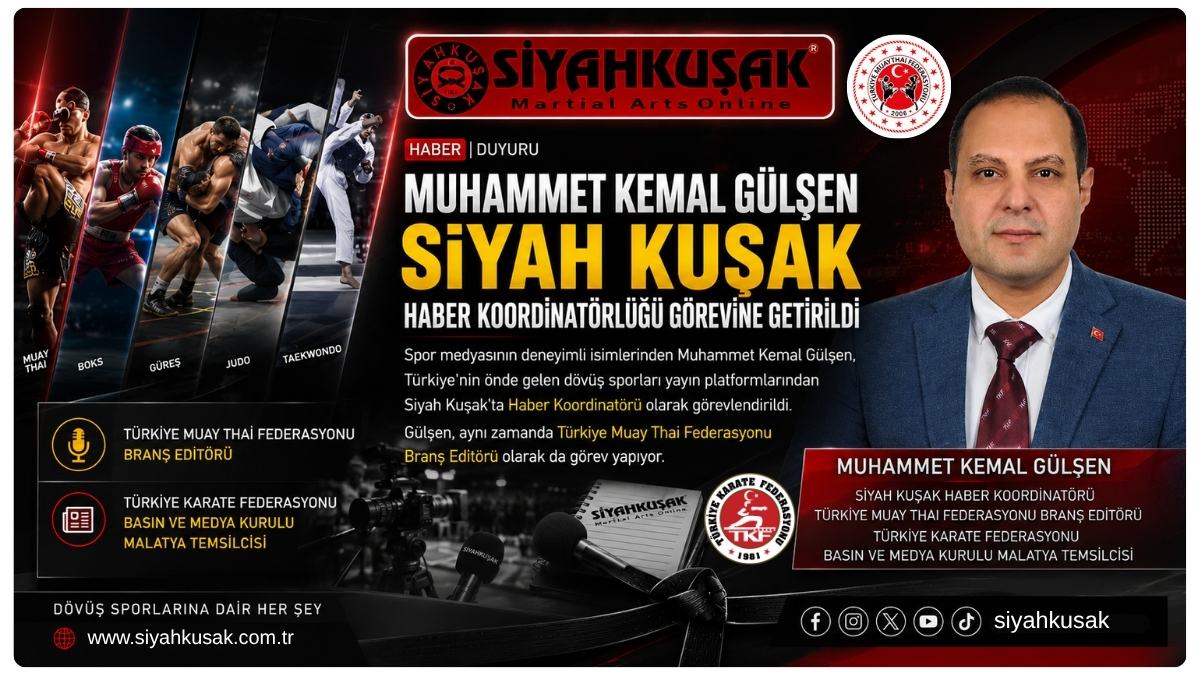Muhammet Kemal Gülşen, Siyah Kuşak Haber Koordinatörlüğü Görevine Getirildi