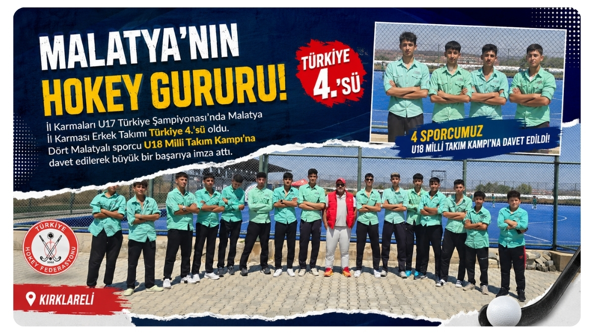 Malatya’nın Hokey Gururu: Türkiye 4.’lüğü Ve Milli Takım Sevinci
