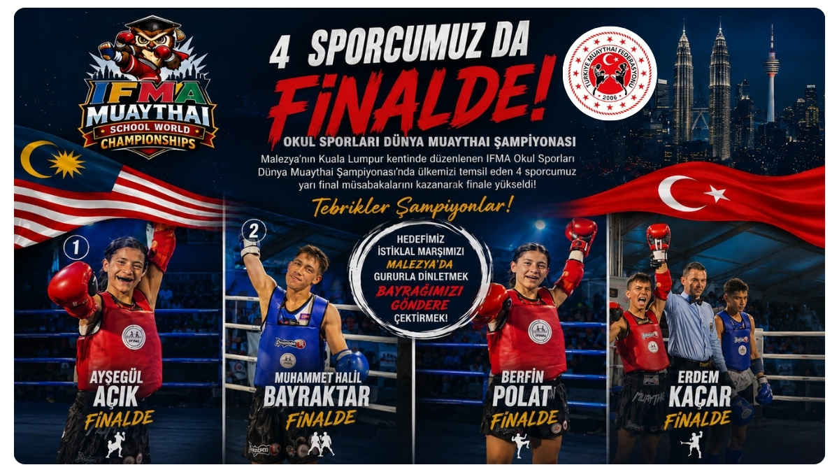 Türkiye'den Büyük Başarı: 4 Milli Muaythai Sporcusu Da Dünya Şampiyonasında Finale Yükseldi
