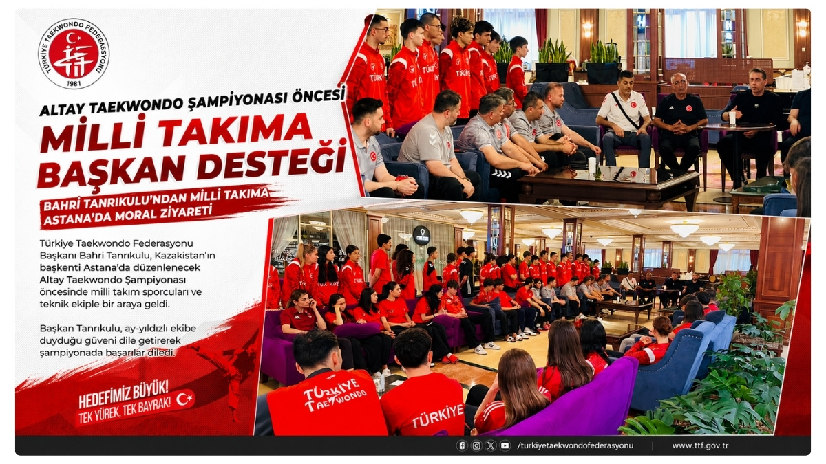 Bahri Tanrıkulu'ndan Milli Takıma Astana'da Moral Ziyareti