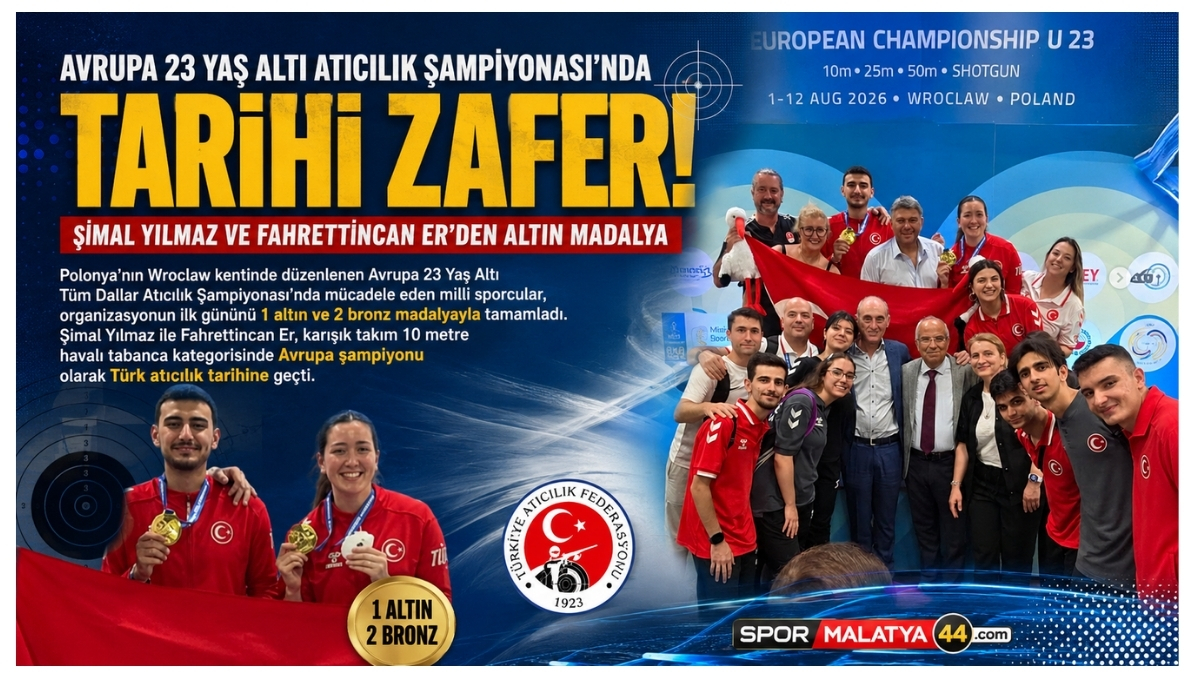 Avrupa 23 Yaş Altı Atıcılık Şampiyonası'nda Tarihi Zafer: Şimal Yılmaz Ve Fahrettincan Er'den Altın Madalya