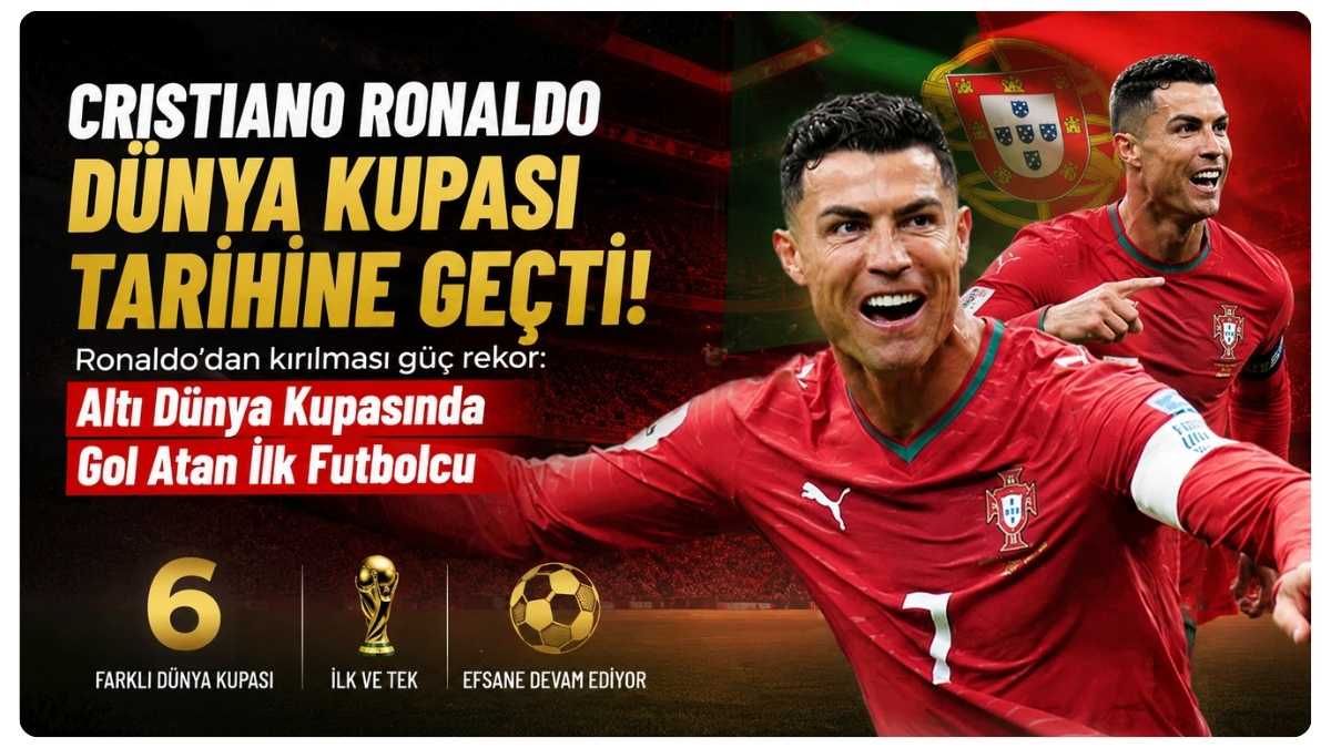 Ronaldo'dan Kırılması Güç Rekor: Altı Dünya Kupasında Gol Atan İlk Futbolcu