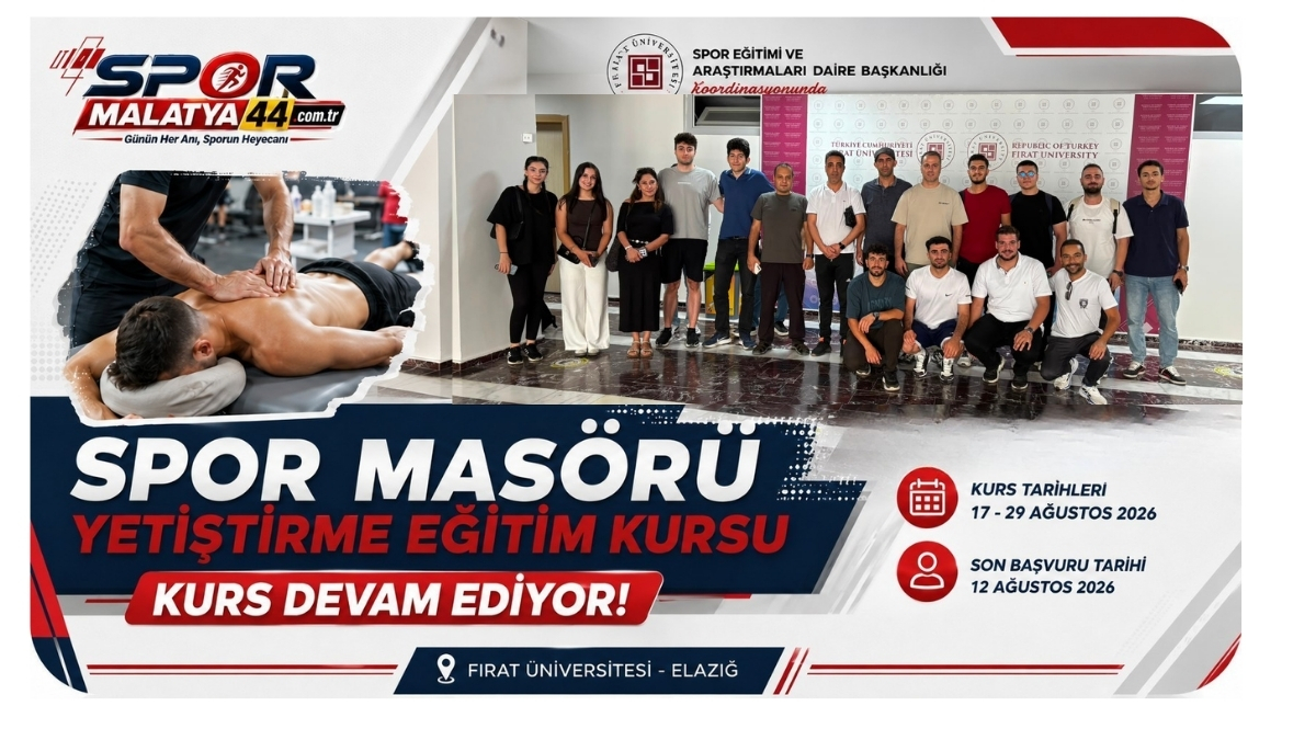 Elazığ’da Spor Masörü Yetiştirme Eğitim Kursu Devam Ediyor