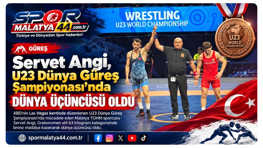 Servet Angi, U23 Dünya Güreş Şampiyonası’nda Dünya Üçüncüsü Oldu