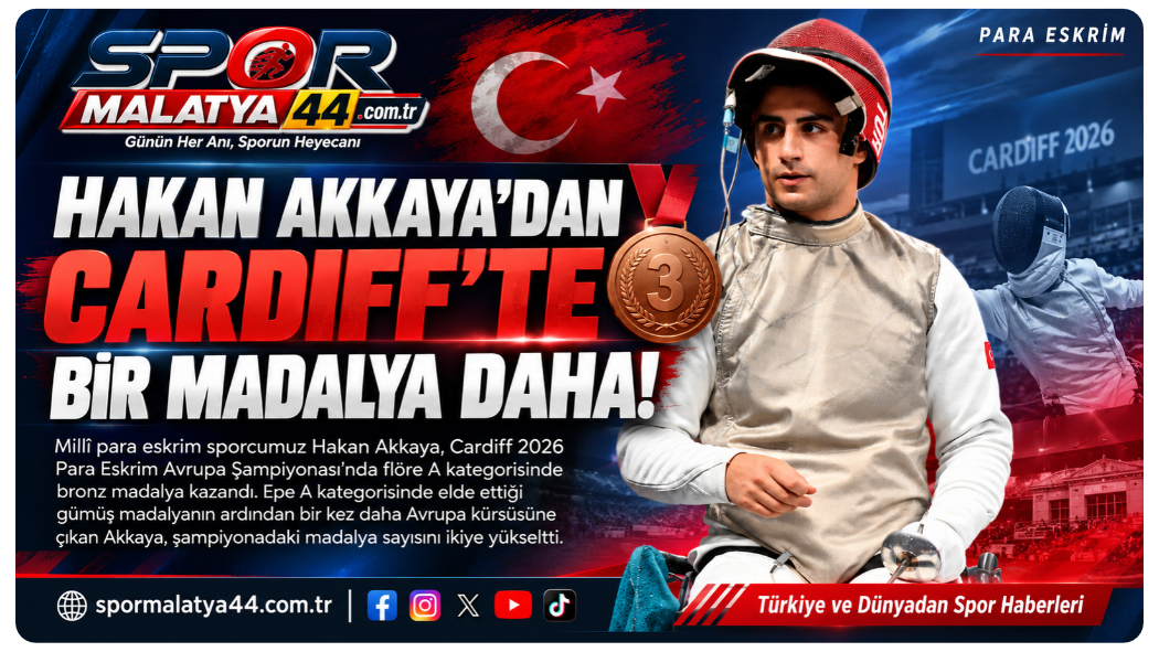 Hakan Akkaya’dan Cardiff’te Bir Madalya Daha!