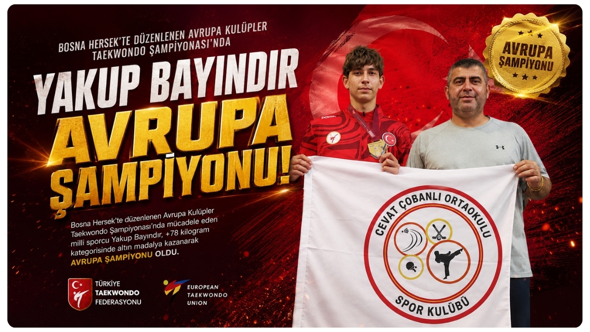 Yakup Bayındır Avrupa Şampiyonu Oldu