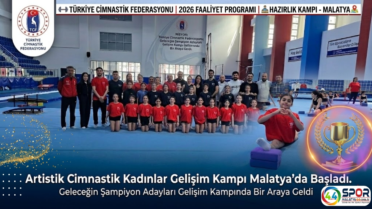 Malatya’da Artistik Cimnastik Kadınlar Gelişim Kampı Başladı