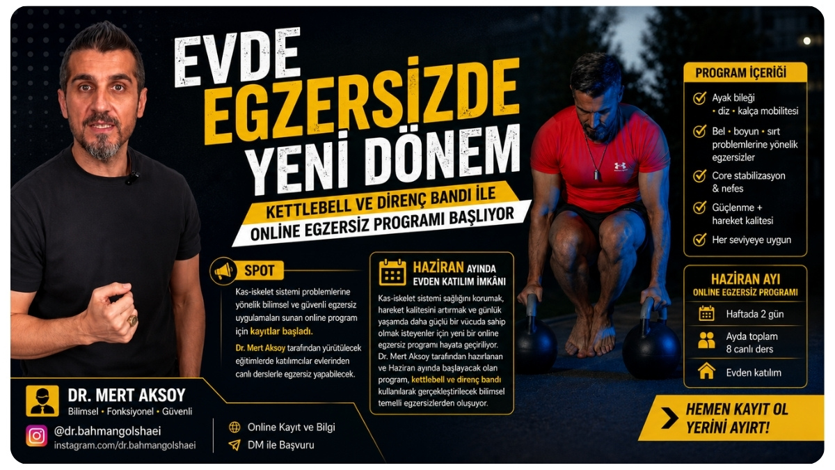 Kettlebell ve Direnç Bandı ile Online Egzersiz Programı Başlıyor