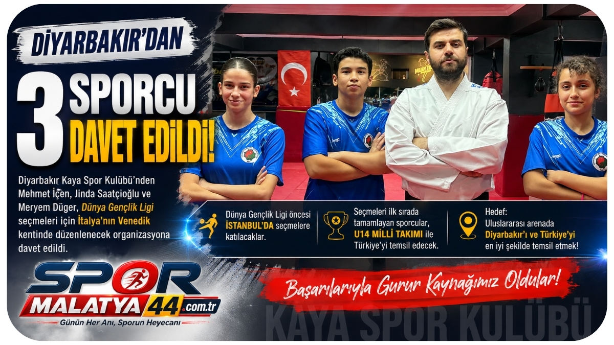 Diyarbakır’dan 3 Sporcu İtalya Yolunda! U14 Milli Takım İçin Kritik Davet