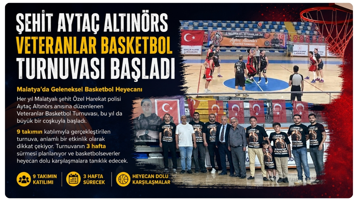 Şehit Aytaç Altınörs Veteranlar Basketbol Turnuvası Başladı