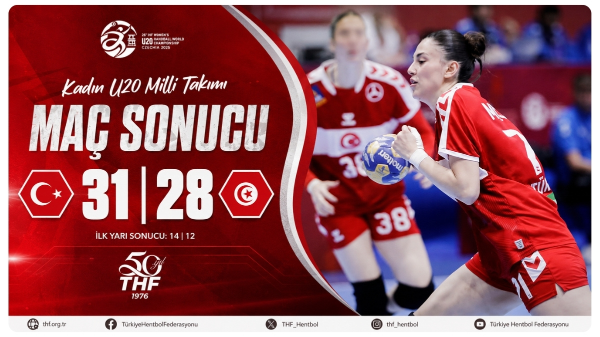 Kadın U20 Milli Hentbol Takımı Tunus'u Mağlup Ederek Moral Buldu