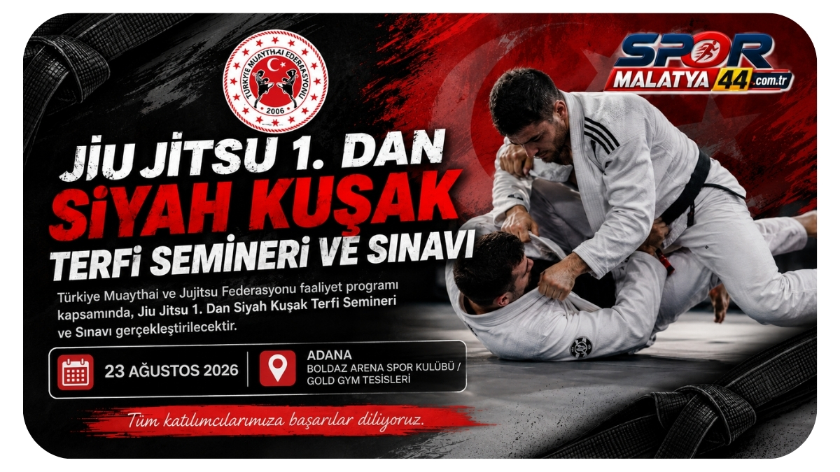 Jiu jitsu’da Siyah Kuşak Heyecanı! Adana’da 1. Dan İçin Büyük Sınav