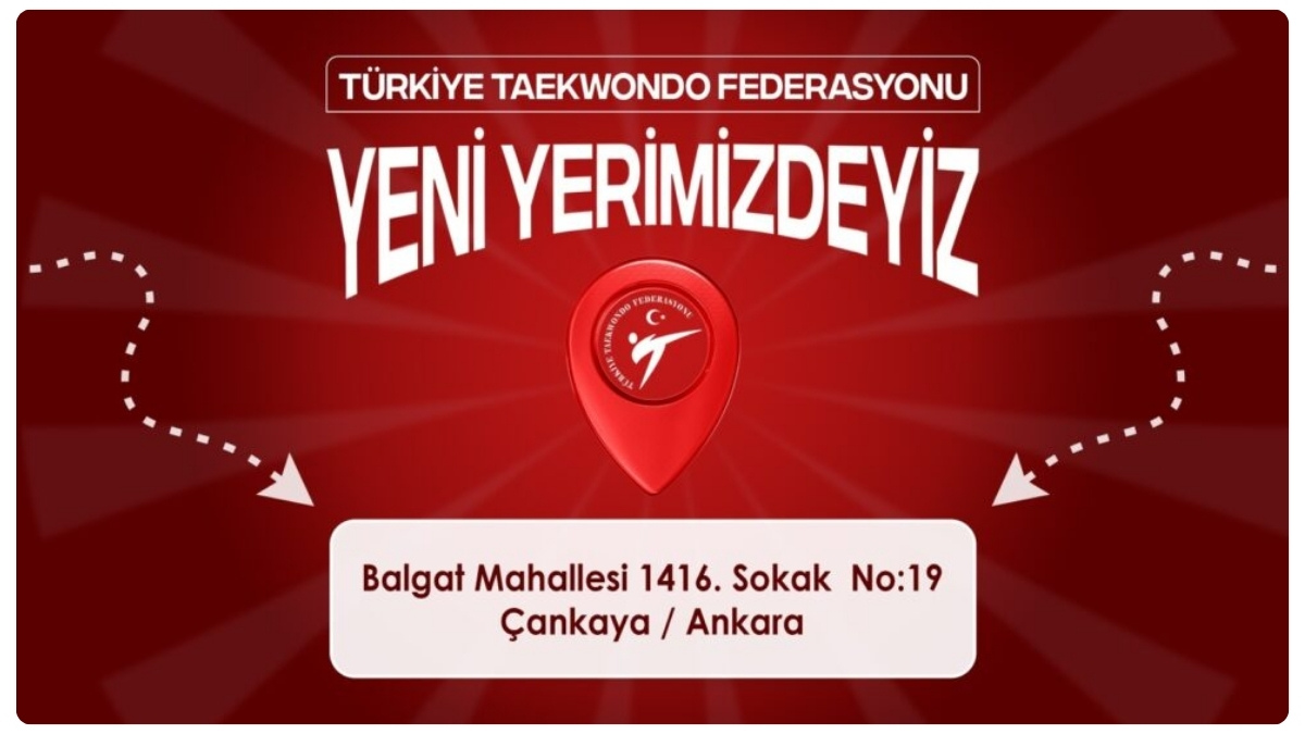 Türkiye Taekwondo Federasyonu Yeni Merkez Ofisinde Hizmet Vermeye Başladı