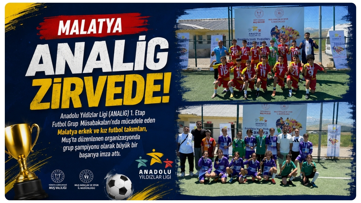 Malatya, ANALİG Futbol Grup Müsabakalarını Zirvede Tamamladı