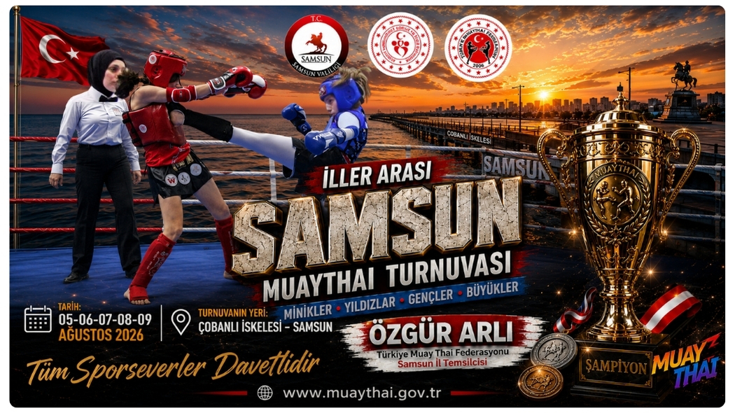 Samsun, Muaythai Dostluk Turnuvasına Ev Sahipliği Yapacak