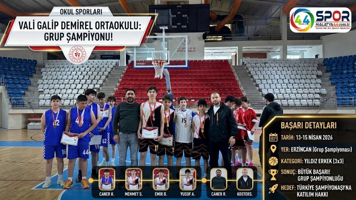 Vali Galip Demirel Ortaokulu Türkiye Şampiyonası’nda!