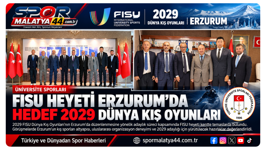 FISU Heyeti Erzurum’da: Hedef 2029 Dünya Kış Oyunları