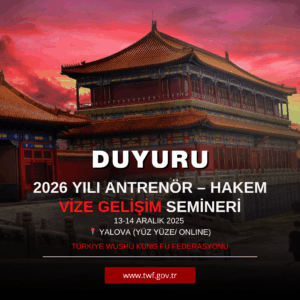 2026 YILI ANTRENÖR – HAKEM VİZE GELİŞİM SEMİNERİ / 13-14 ARALIK 2025 / YALOVA